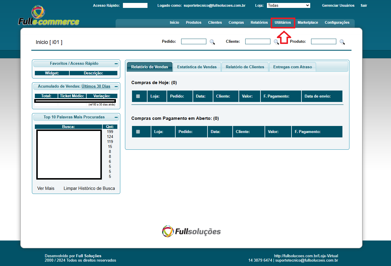 Cadastro de produtos - Assistente de Cadastramento
